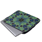 Strahlendes Fraktal-Symphonie Laptopschutzhülle (Vorne Knopf)