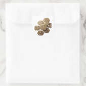 Strahlendes Gold Abstract Sticker Grafik (Tasche)