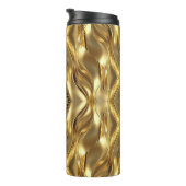 Strahlendes goldenes Muster Thermosbecher (Nach rechts gedreht)