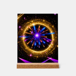 Strahlendes Kosmisches Portal AcrylschildAcrylschi Acrylschild