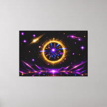 Strahlendes kosmisches Portal | Neon-Galaxie auf g