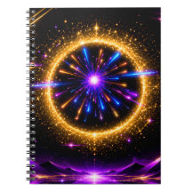 Strahlendes Kosmisches Portal | Neon-Galaxie Gestr