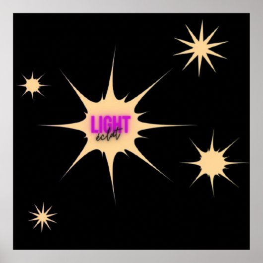 Strahlendes Licht – Moderner & Vibranter Stil Poster (Vorne)