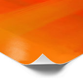 Strahlendes Orange und Gold Abstract Blocks Poster (Ecke)