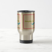 Strahlendes Polaroid Pop Reisebecher (Mittel)