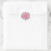 Strahlendes Rosa PINK STAR Sticker Design (Tasche)