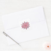 Strahlendes Rosa PINK STAR Sticker Design (Umschlag)