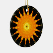 Strahlendes Sonnen-Mandala-Kaleidoskop-Kunstwerk Keramik Ornament (Rechts)