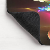 Strahlendes Spiral-Mauspad · Farbige fraktale Kuns Mousepad (Ecke)