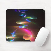 Strahlendes Spiral-Mauspad · Farbige fraktale Kuns Mousepad (Mit Mouse)