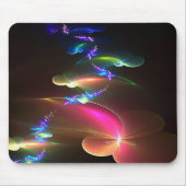Strahlendes Spiral-Mauspad · Farbige fraktale Kuns Mousepad (Vorne)