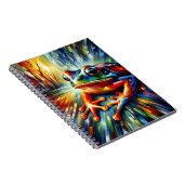 Strahlendes Wald-Frosch-Notizbuch Notizblock (Rechte Seite)