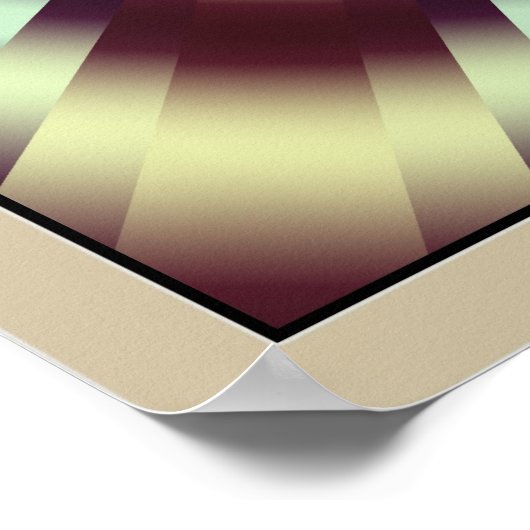 Strahlenoptische Illusion Poster (Ecke)