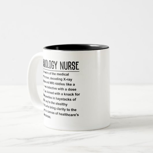 Strahlenschwester Zweifarbige Tasse (Vorderseite Links)