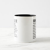Strahlenschwester Zweifarbige Tasse (Mittel)