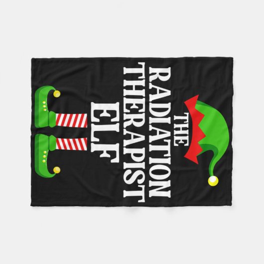 Strahlentherapeut Elf Familie Matching Group Chri Fleecedecke (Vorderseite (Horizontal))