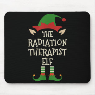 Strahlentherapeut Elf Familie Weihnachten passend Mousepad
