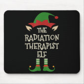 Strahlentherapeut Elf Familie Weihnachtsmatching Mousepad (Vorne)