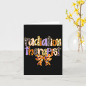 Strahlentherapeut Halloween Coquette Pumpkin Krass Karte (Gelbe Blume)