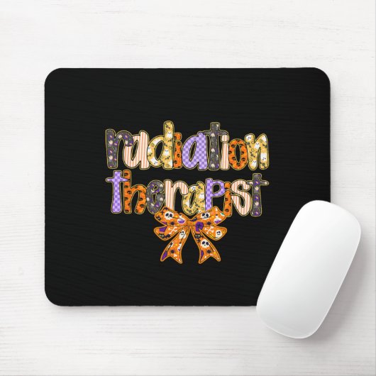 Strahlentherapeut Halloween Coquette Pumpkin Krass Mousepad (Mit Mouse)