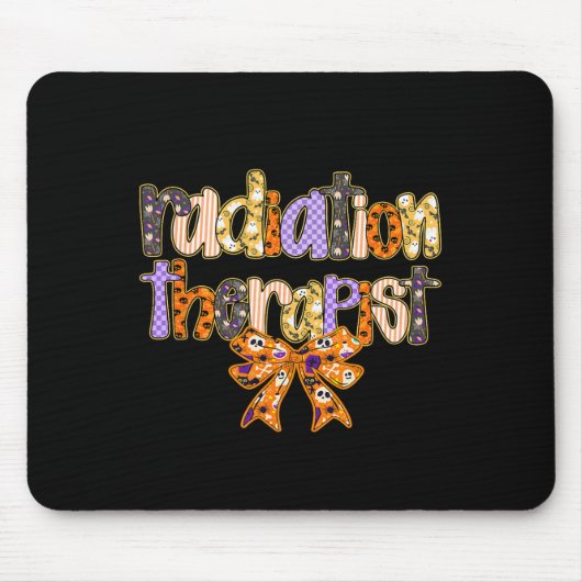 Strahlentherapeut Halloween Coquette Pumpkin Krass Mousepad (Vorne)