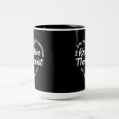 Strahlentherapeut HerzWord Cloud Zweifarbige Tasse (Mittel)