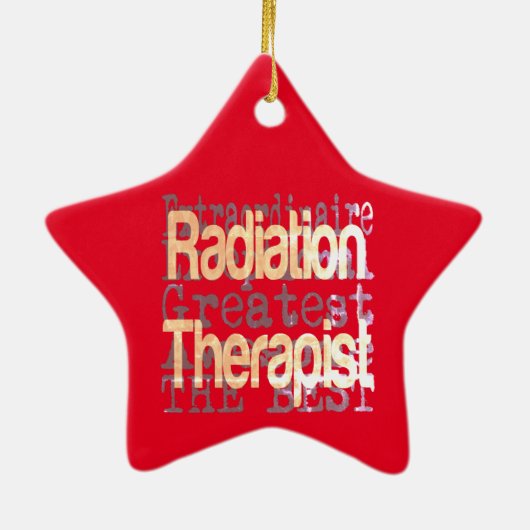 Strahlentherapeut Keramik Ornament (Hinten)