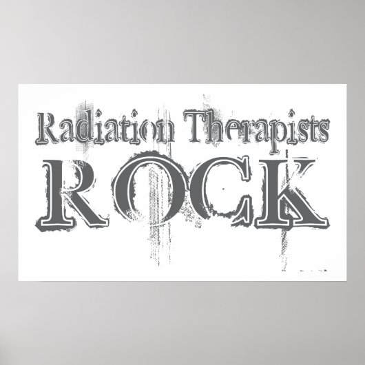Strahlentherapeut Rock Poster (Vorne)