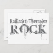 Strahlentherapeut Rock Postkarte (Vorne/Hinten)