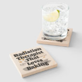 Strahlentherapeutische Lieben Backen Steinuntersetzer (Seitenansicht)