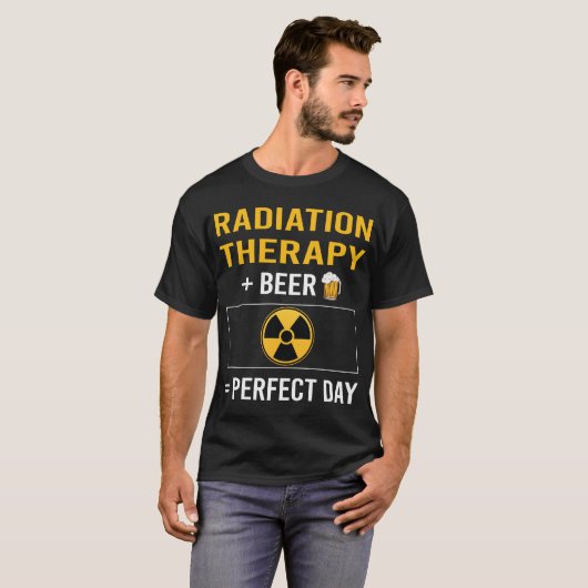 Strahlentherapie am Biertag T-Shirt (Vorne ganz)