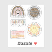Strahlentherapie, Funny Radiation Therapist Pack Aufkleber (Blatt)