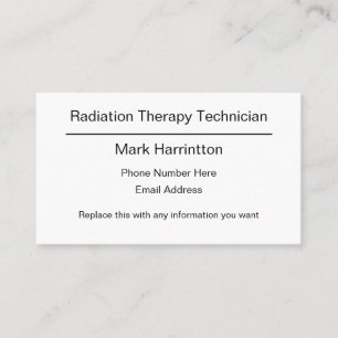 Strahlentherapie Medizinisches Design Visitenkarte