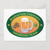 Strahlentherapie Trinkteam Postkarte (Vorderseite)