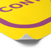 Strahlenwarnung Poster (Ecke)