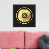 StrahlFedern Leinwanddruck (Insitu (Wohnzimmer))