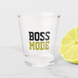 Strahlglas im Boss-Modus Schnapsglas