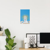 Strahlkraft über Malta Poster (Heimbüro)
