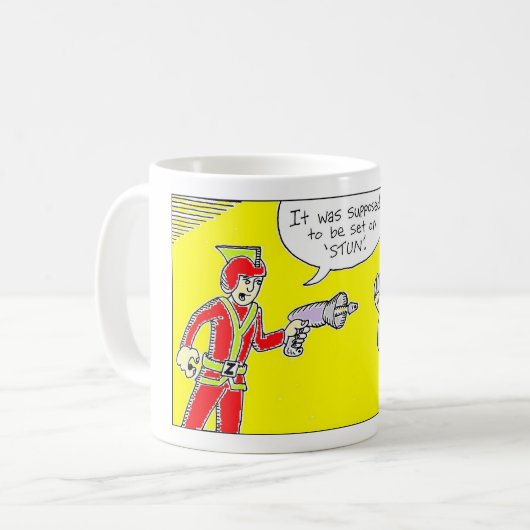STRAHLN-GEWEHR, TheStripMallbyChrisRogers Kaffeetasse (Vorderseite Links)