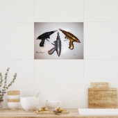 Strahlpistolenplakat Poster (Küche)