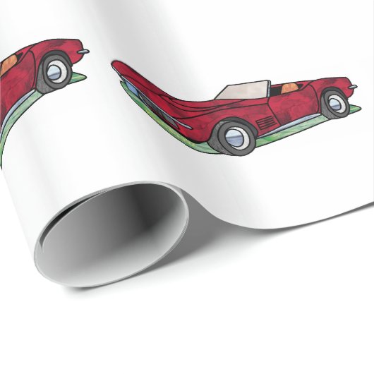 StrahlRoadster 69 Korvette Sting Geschenkpapier (Rolleneckpunkt)