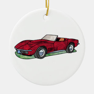 StrahlRoadster 69 Korvette Sting Keramik Ornament