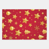 Strahlt hell in der Weihnachtsnacht Geschenkpapier Set (Vorderseite 2)