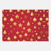 Strahlt hell in der Weihnachtsnacht Geschenkpapier Set (Vorderseite 3)