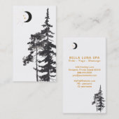 *~* strahlt sichelförmiger Mond-Goldmond Visitenkarte (Vorne/Hinten)