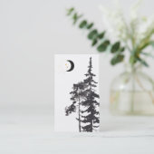 *~* strahlt sichelförmiger Mond-Goldmond Visitenkarte (Stehend Vorderseite)