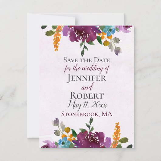 Strahlung | Hochzeit Speichern Sie die Datumskarte Einladung (Vorderseite)