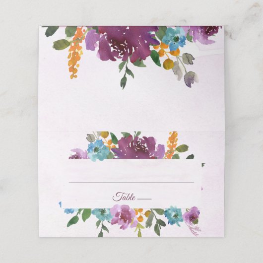 Strahlung | Hochzeitssitzende Platzkarten (Außenseite Aufgefaltet)