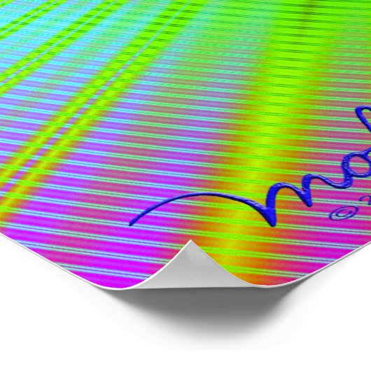 Strahlung Poster (Ecke)