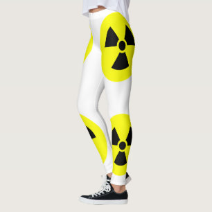 Strahlung Signieren weiße Leggings